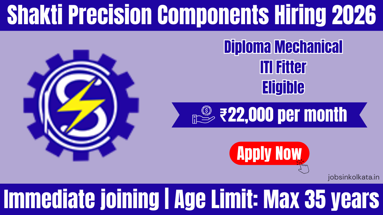 Shakti Precision Components Hiring 2026 | Diploma Mechanical & ITI Fitter Jobs | Salary ₹22,000 + Overtime | Immediate Joining