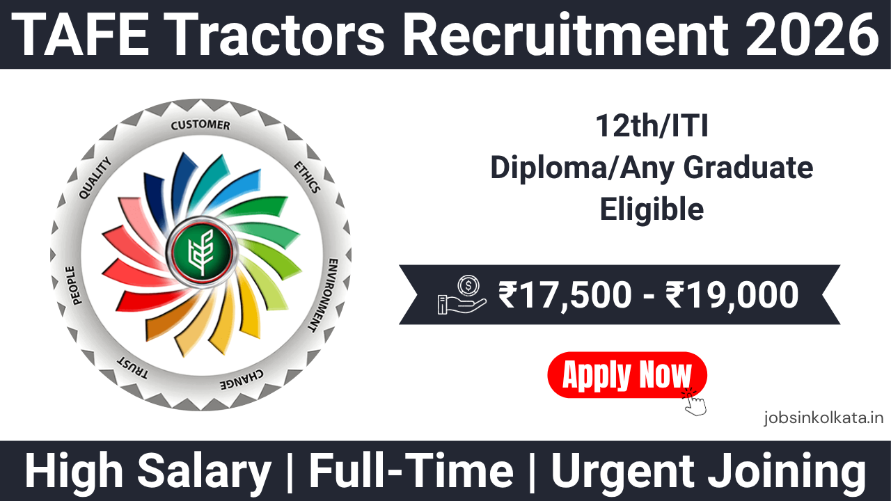 TAFE Tractors Recruitment 2026 – Learn & Earn Jobs | 150 Vacancies | Salary up to ₹19,000