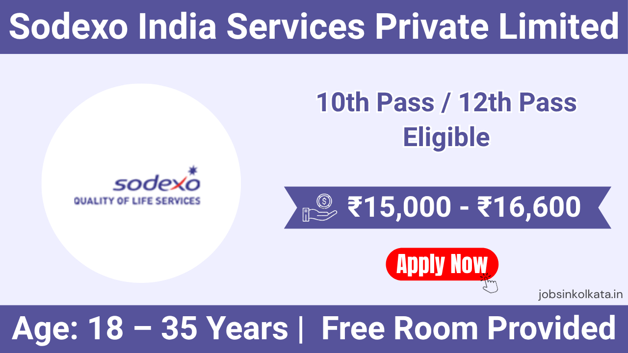 Sodexo India Job Vacancy 2026 – F&B Steward Jobs in Chennai & Coimbatore | Free Food + Room