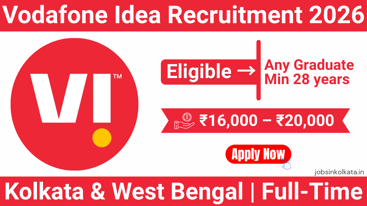 Vodafone Idea (Vi) Recruitment 2026 – CRE Jobs | Telecom Sales Hiring | Salary ₹16K–₹20K + Incentives