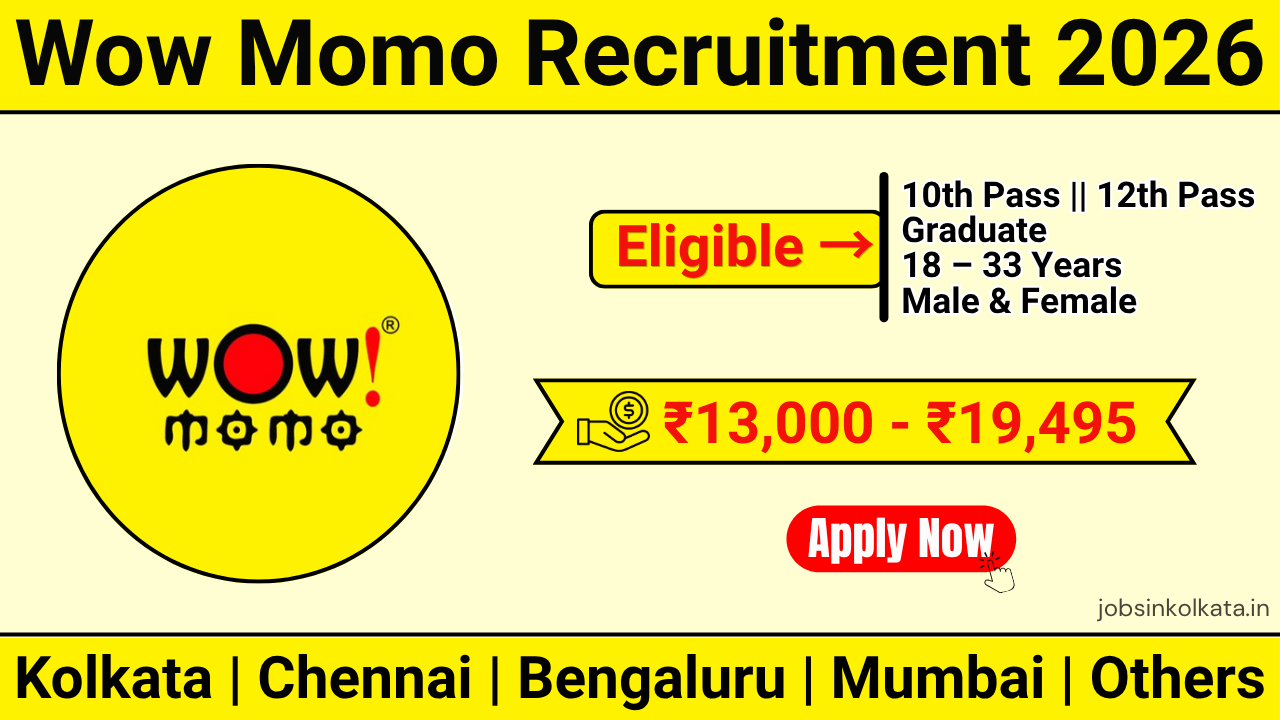 Wow Momo Recruitment 2026 – Team Member & Commi Chef Jobs Across India
