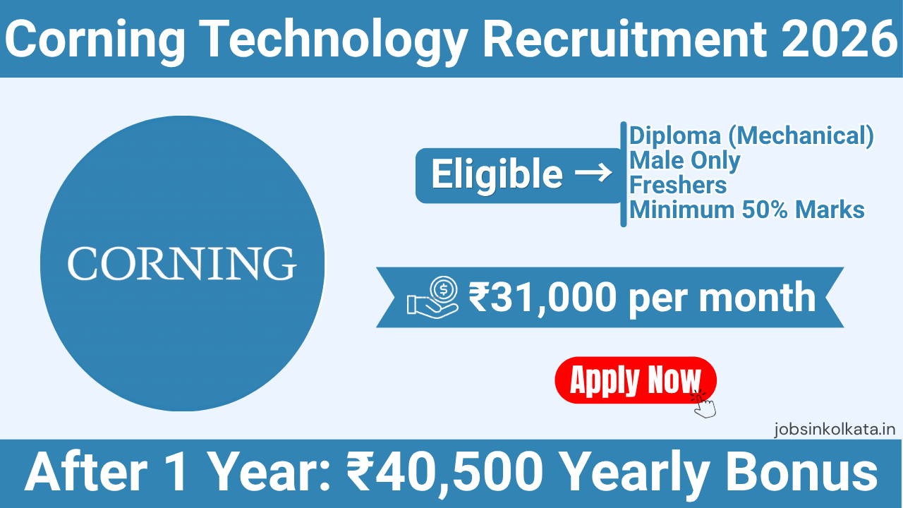 Corning Technology Recruitment 2026 – Diploma Mechanical Jobs in Pune | Salary ₹31,000 In-Hand