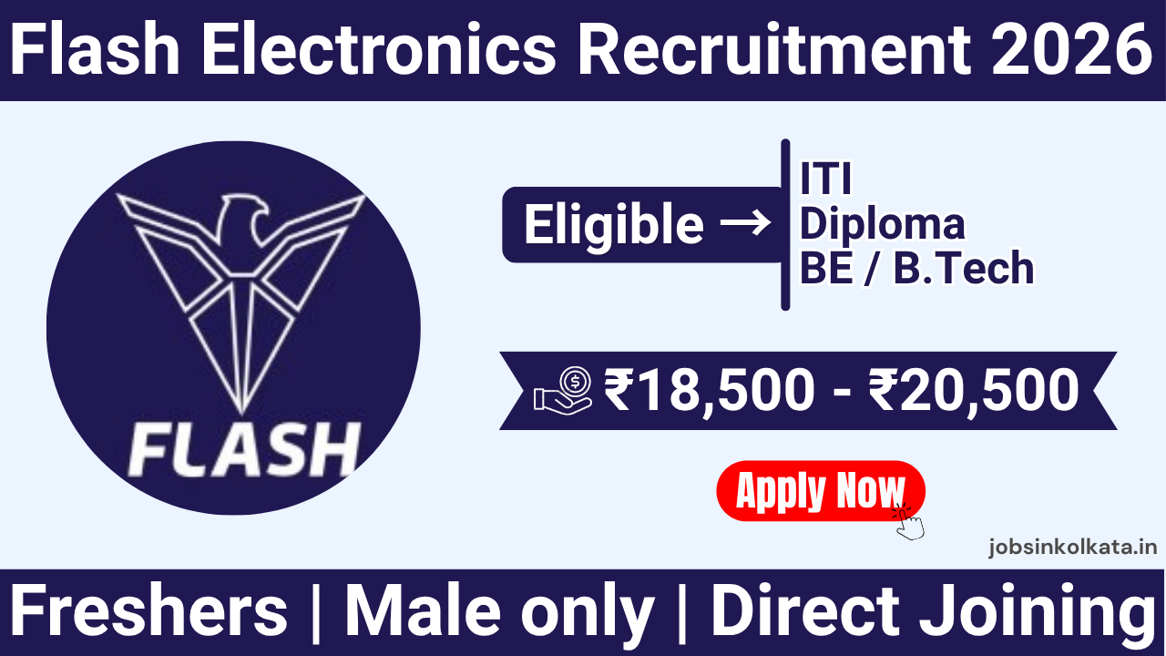 Flash Electronics Pvt. Ltd. Recruitment 2026 | ITI, Diploma, BE & B.Tech Jobs in Pune | Direct Joining