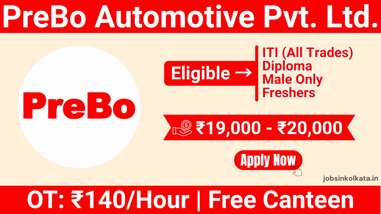 PreBo Automotive Pvt. Ltd. Recruitment 2026 | ITI & Diploma Jobs in Bangalore
