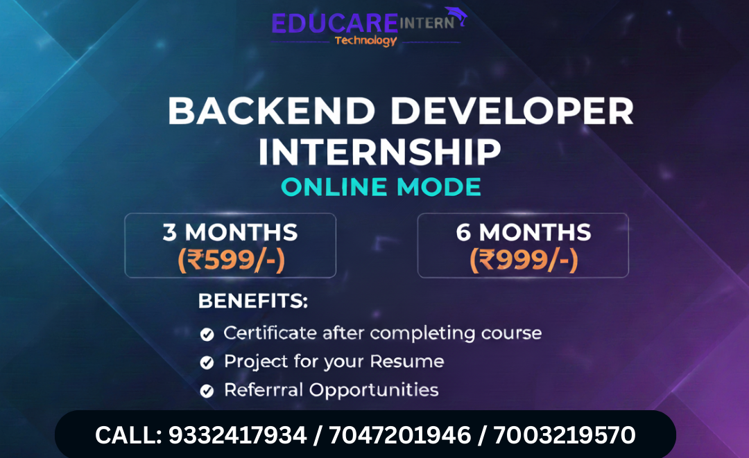 Backend Developer Internship