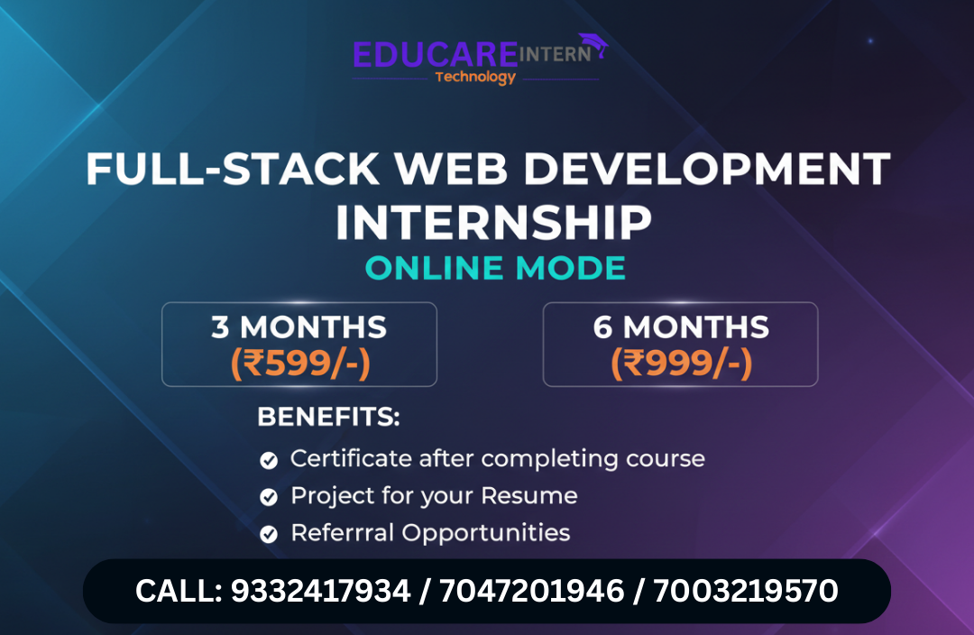 Full Stack Development Internship